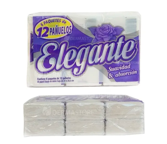 Pañuelo Descartable Elegante X Paquete De 6 (cod: 985)