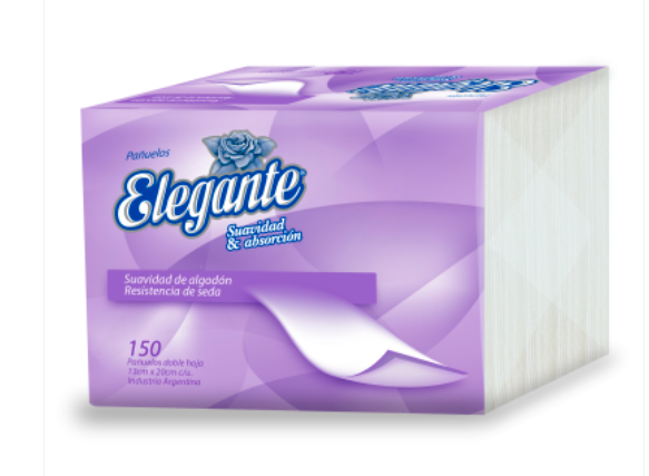 Pañuelo Papel Descartables Paquete X 150 Unidades Elegante