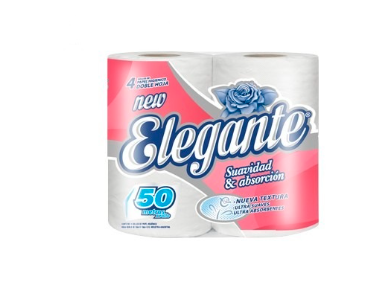 HIGIENICO ELEGANTE X 50 MT DOBLE HOJA