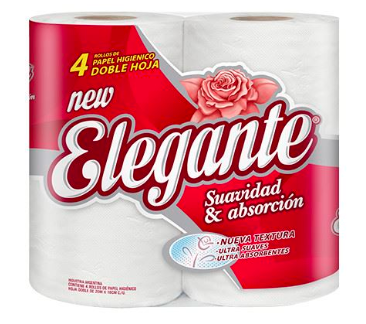 ELEGANTE PAPEL HIGIENICO 4X20 D.HOJA 912